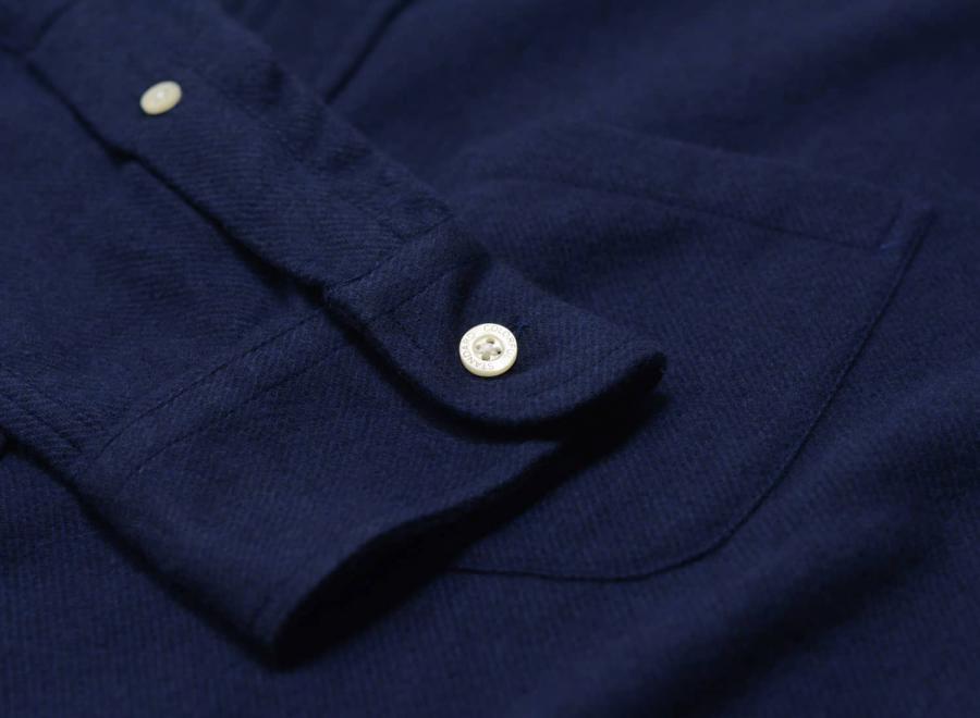 Colorful Standard Organic Flannel Shirt Navy Blue - Colorful Standard