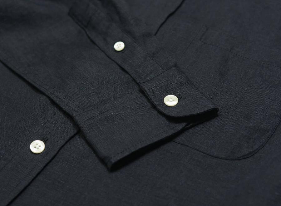 Colorful Standard Linen Shirt Deep Black - Colorful Standard