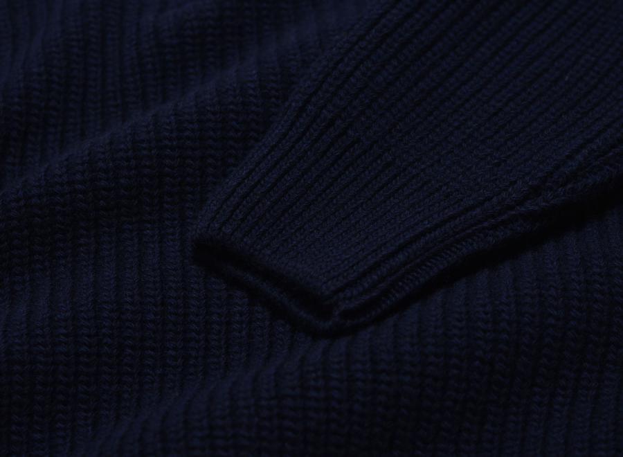 Colorful Standard Merino Quarter Zip Navy Blue - Colorful Standard