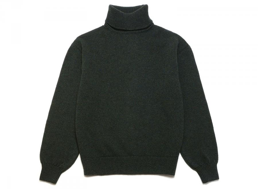Colorful Standard Merino Wool Turtleneck Hunter Green - Colorful Standard