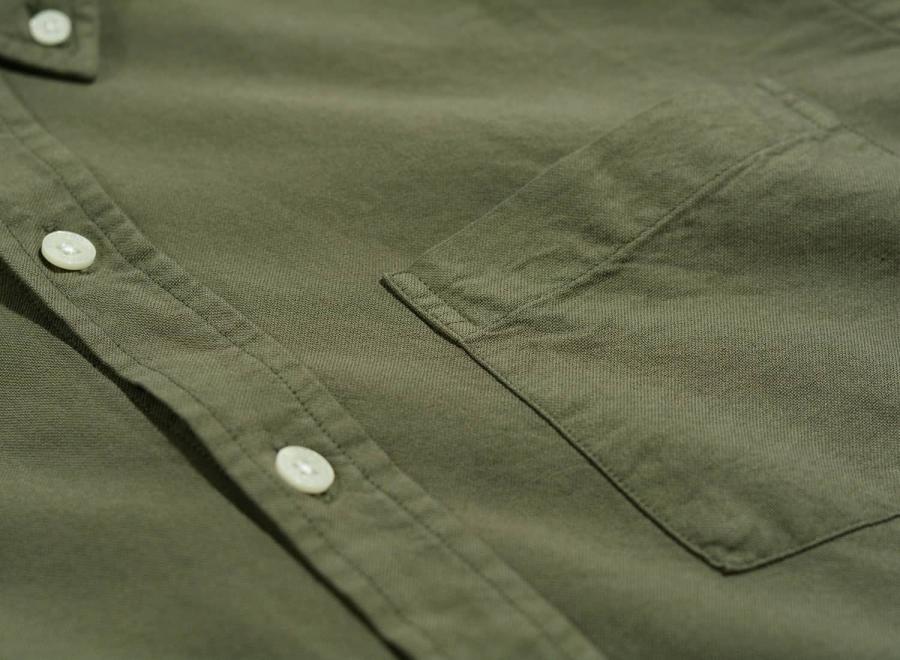 Colorful Standard Organic Button Down Shirt Dusty Olive - Colorful Standard