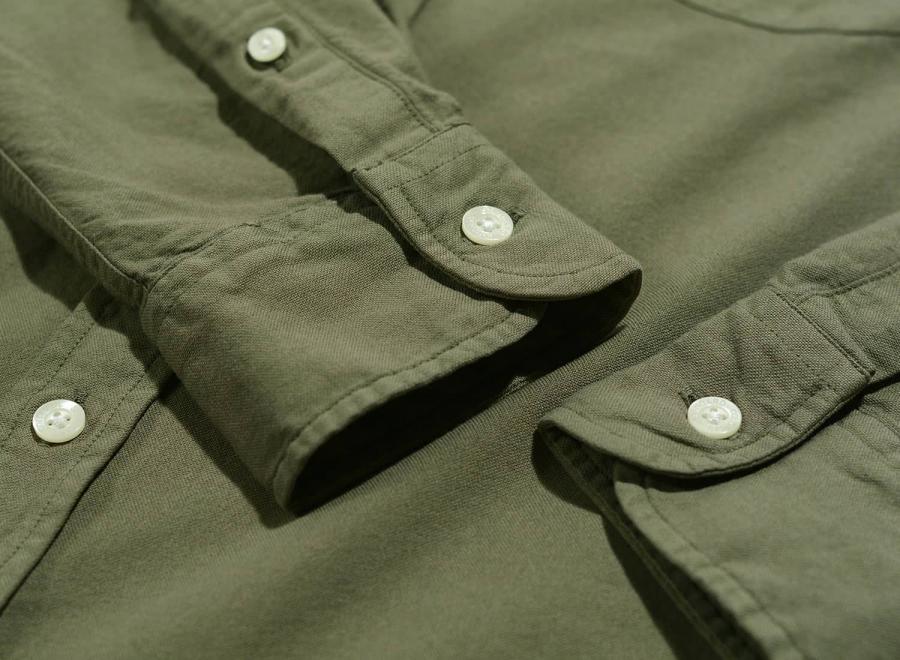 Colorful Standard Organic Button Down Shirt Dusty Olive - Colorful Standard