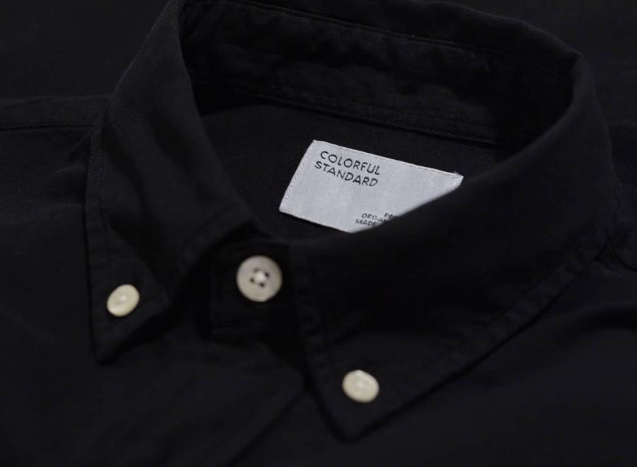 Colorful Standard Organic Button Down Shirt Black - Colorful Standard