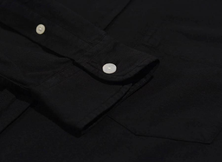 Colorful Standard Organic Button Down Shirt Black - Colorful Standard