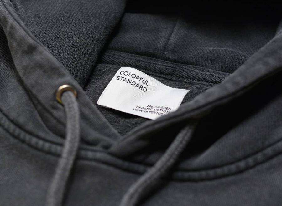 Colorful Standard Classic Organic Hood Faded Black - Colorful Standard