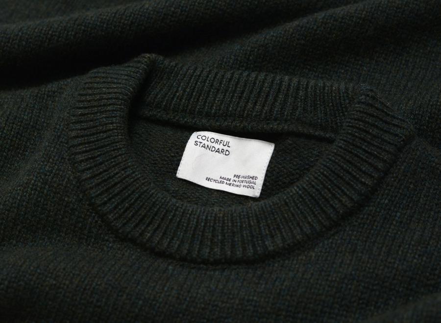 Colorful Standard Oversized Merino Crew Hunter Green - Colorful Standard