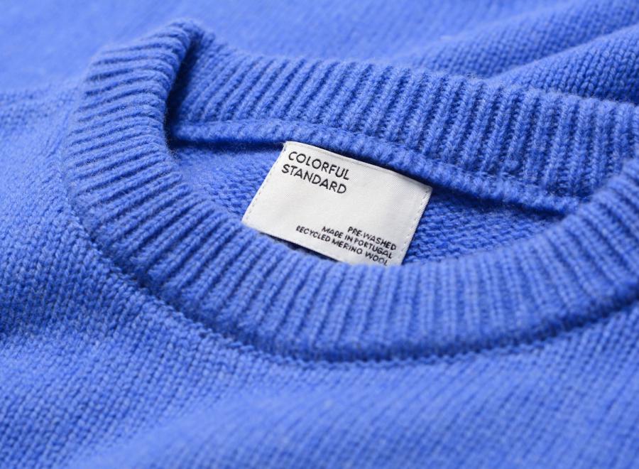 Colorful Standard Oversized Merino Crew Pacific Blue - Colorful Standard