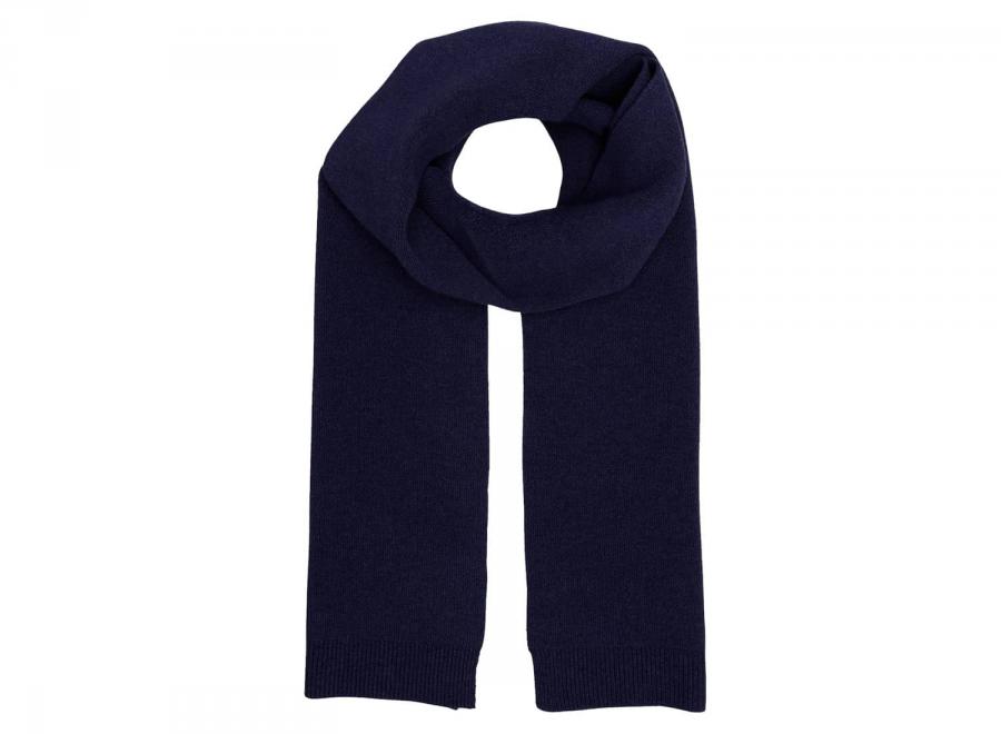 Colorful Standard Merino Wool Scarf Navy Blue - Colorful Standard