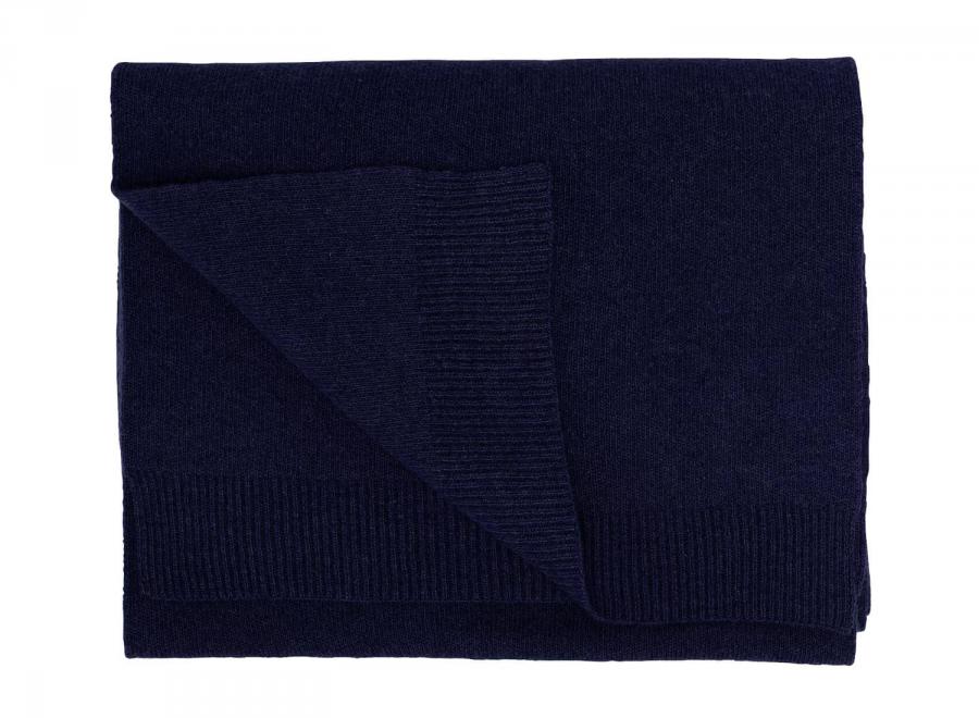 Colorful Standard Merino Wool Scarf Navy Blue - Colorful Standard
