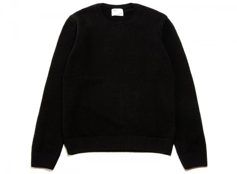 Colorful Standard Merino Wool Crew Deep Black - Colorful Standard