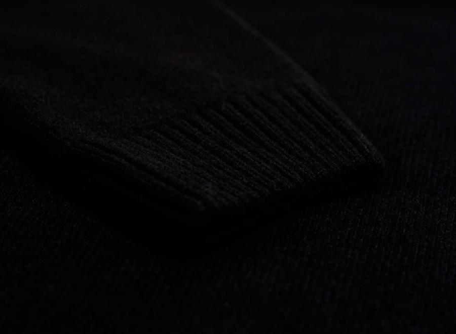 Colorful Standard Merino Wool Crew Deep Black - Colorful Standard