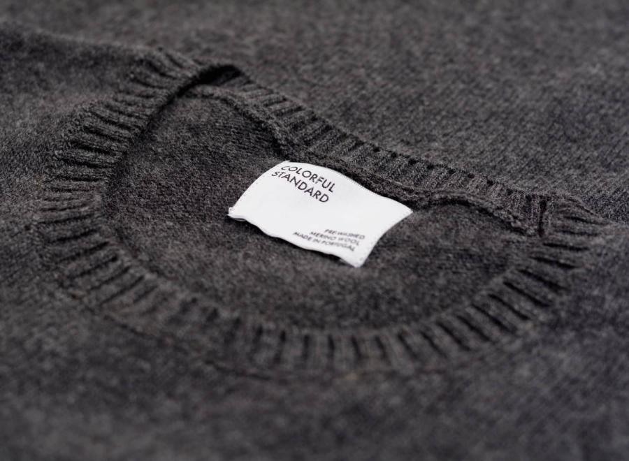 Colorful Standard Merino Wool Crew Lava Grey - Colorful Standard