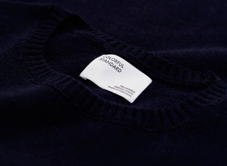 Colorful Standard Merino Wool Crew Navy Blue - Colorful Standard