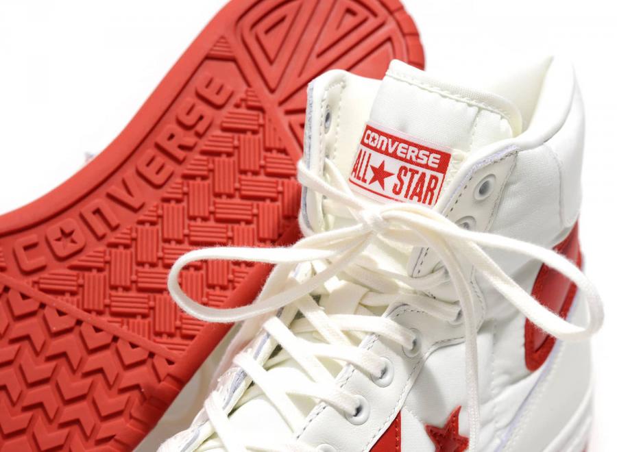 Converse Fastbreak Nylon High Top Egret / Red 159663C - Converse