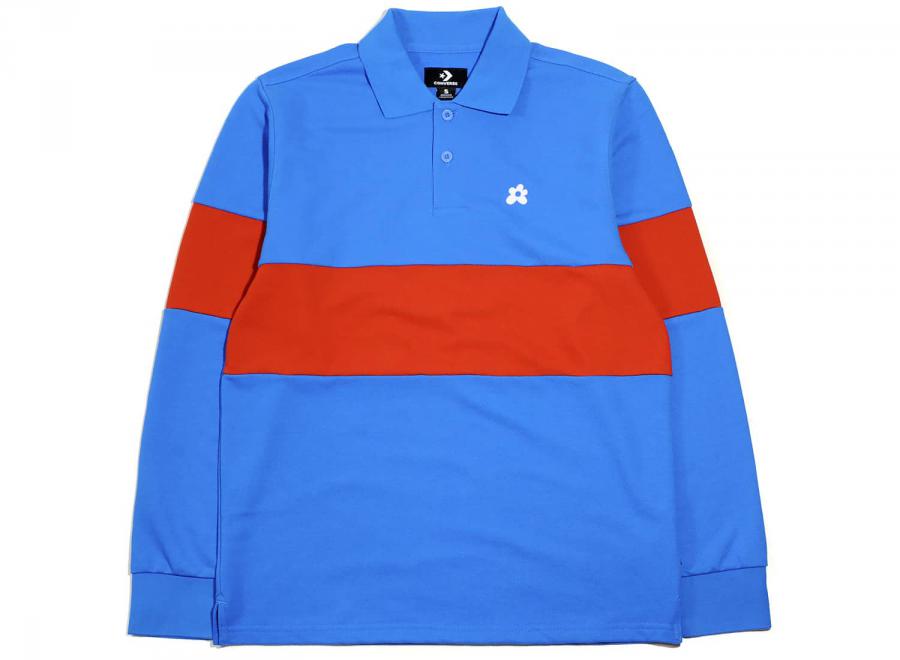 Converse Golf Le Fleur Long Sleeve Polo Diva Blue 10008830-A02 - Converse