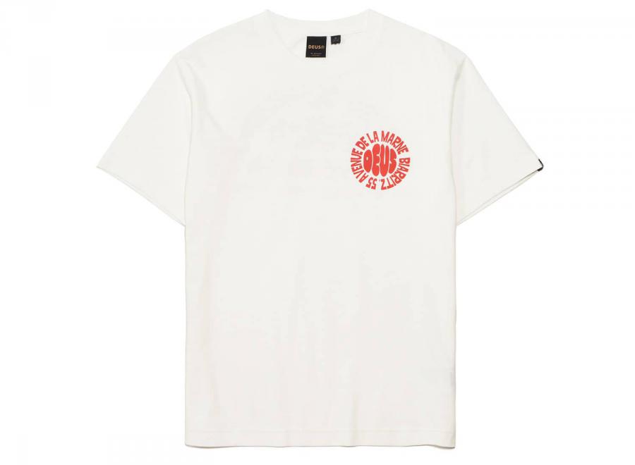 Deus Ex Machina Biarritz Surf Tee Vintage White - Deus Ex Machina