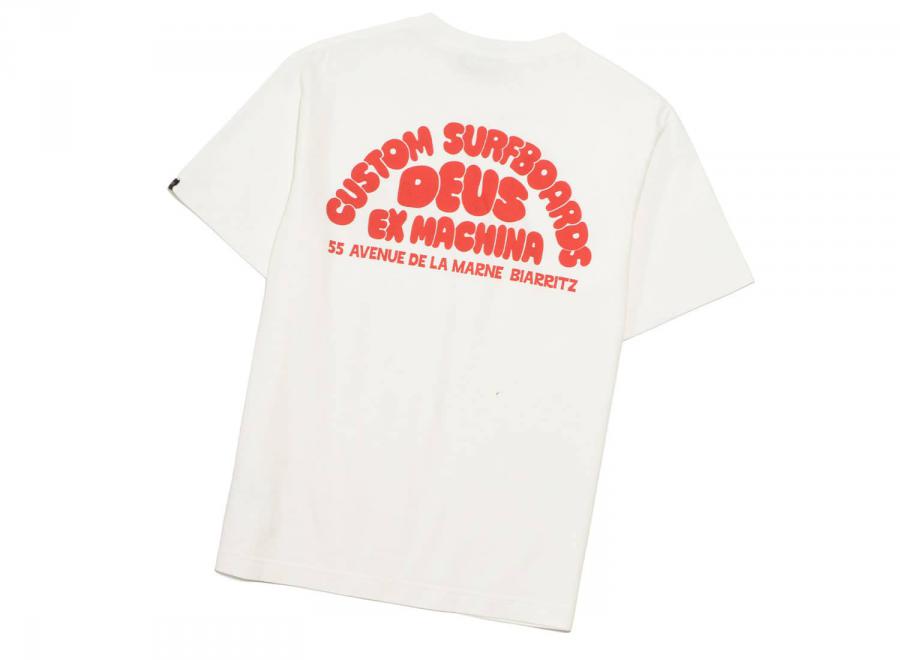 Deus Ex Machina Biarritz Surf Tee Vintage White - Deus Ex Machina