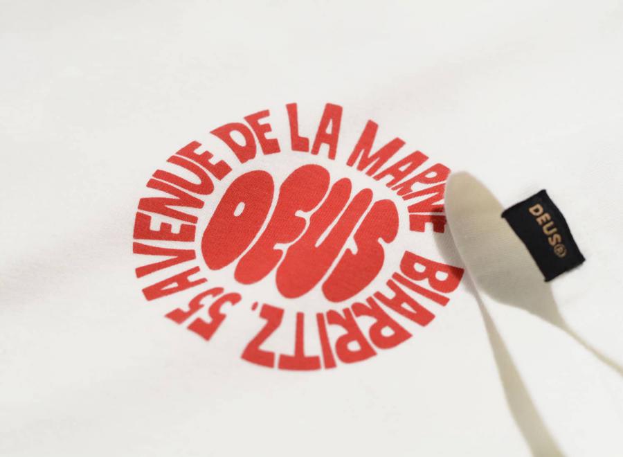 Deus Ex Machina Biarritz Surf Tee Vintage White - Deus Ex Machina