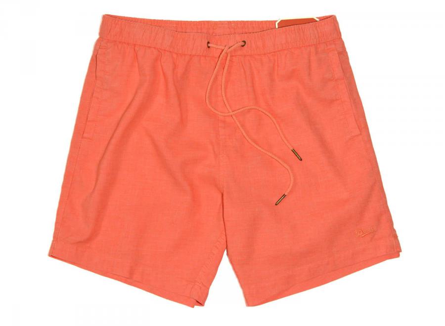 Deus Ex Machina Sandbar Hemp Short Coral Orange - Deus Ex Machina