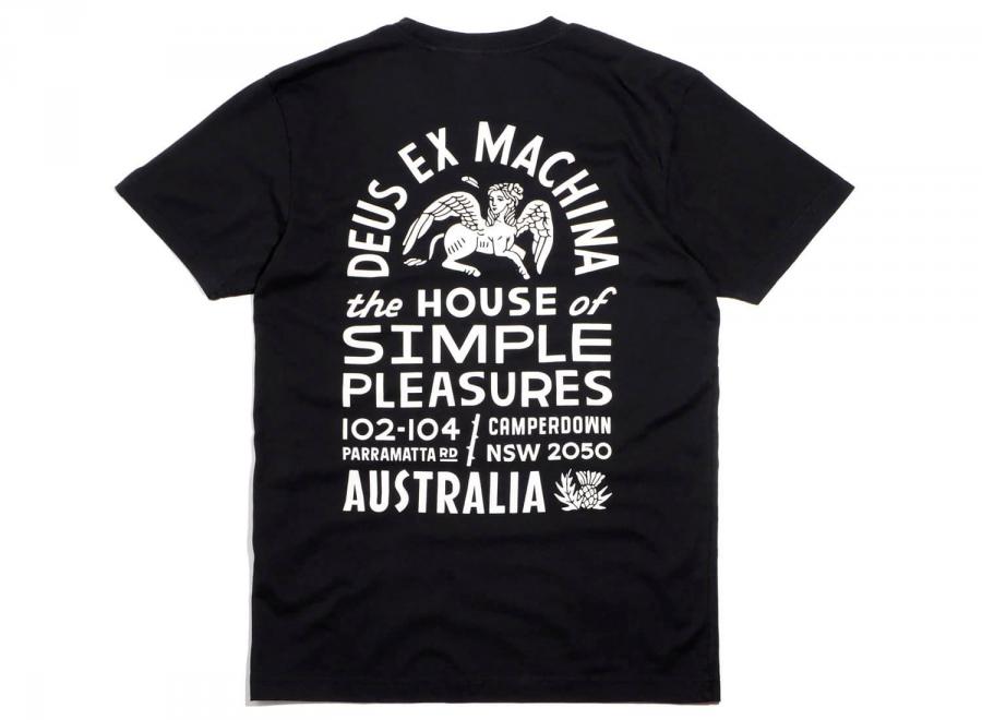 Deus Ex Machina Simple Pleasures Tee Black - Deus Ex Machina