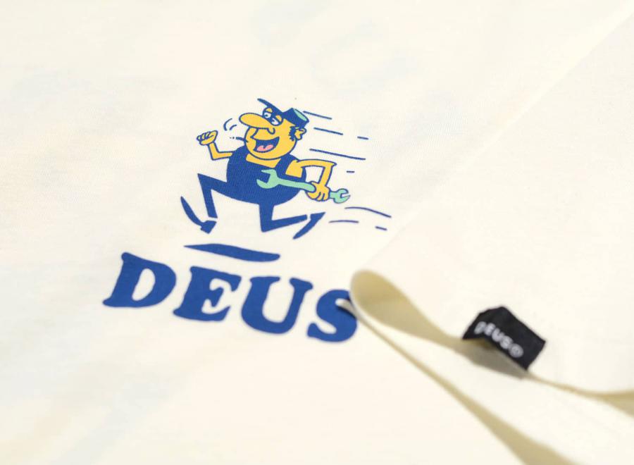 Deus Ex Machina Speedy Tee Vintage White - Deus Ex Machina