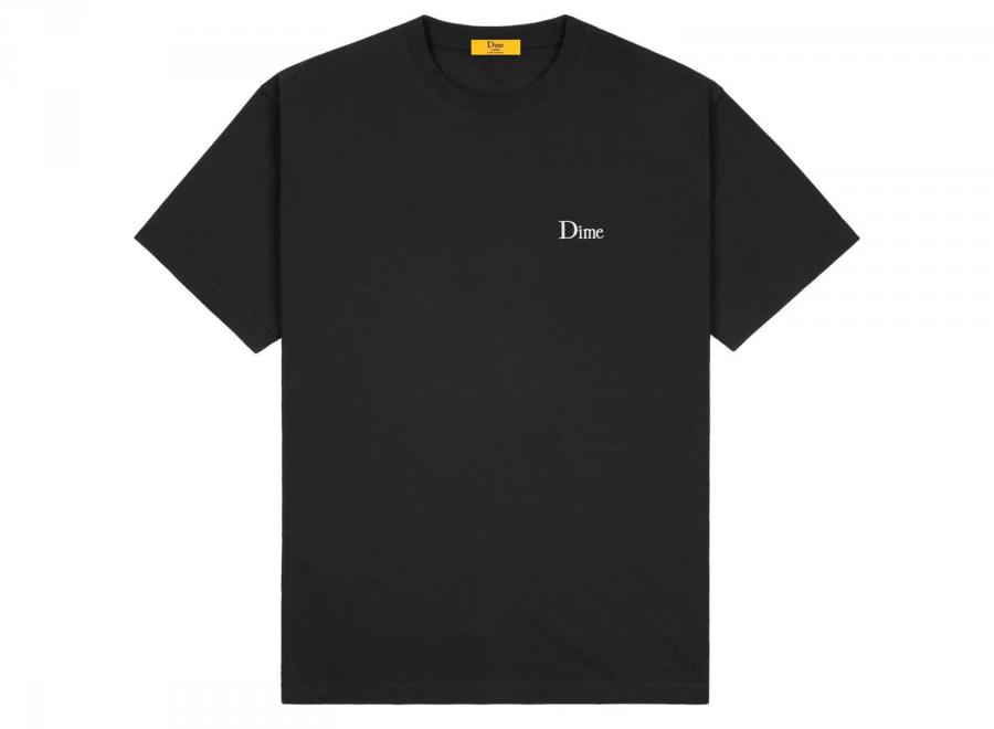 Dime Classic Small Logo Tshirt Black - Dime