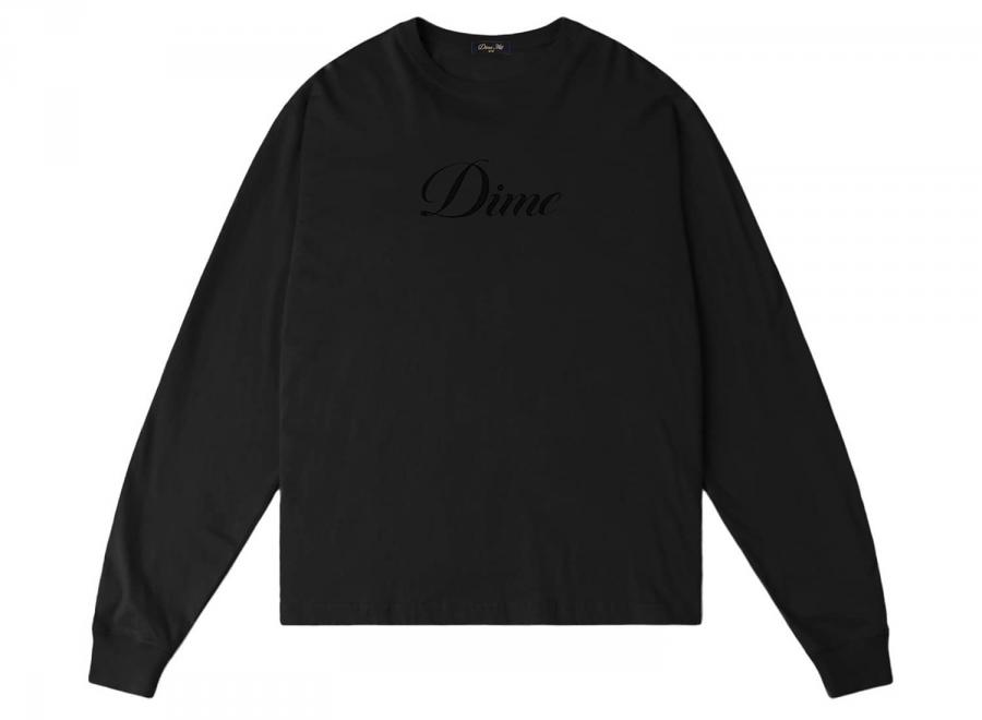 Dime Cursive LS Tshirt Black DIMED1FA2622BLK - Dime