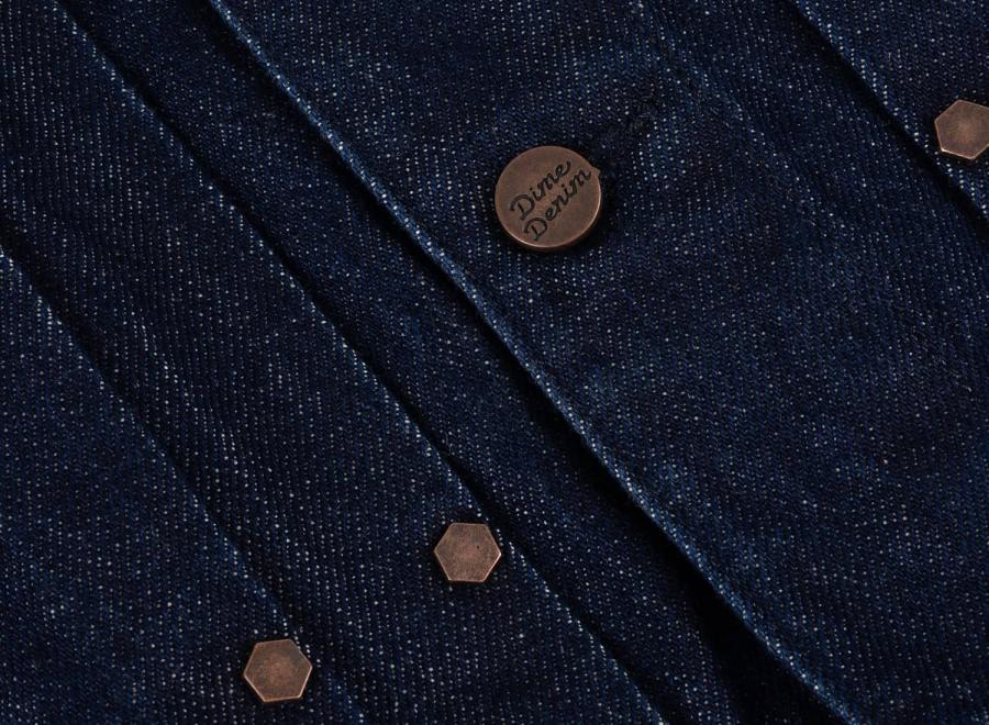 Dime Pleated Denim Jacket Indigo DIMED1FA263IND - Dime