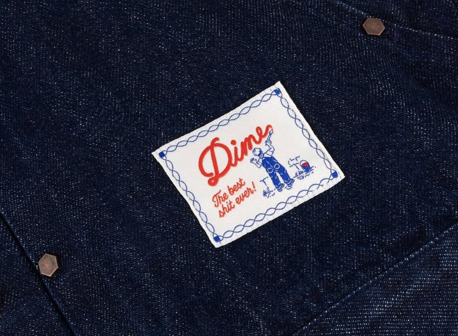 Dime Pleated Denim Jacket Indigo DIMED1FA263IND - Dime