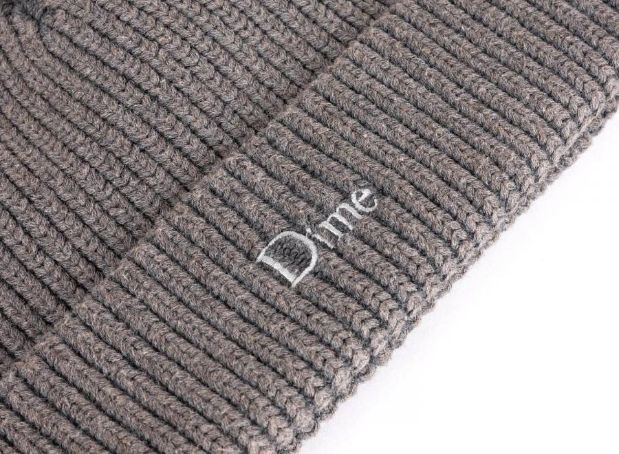 Dime Rib Fold Beanie Dark Gray DIMED1FA2653GRY - Dime