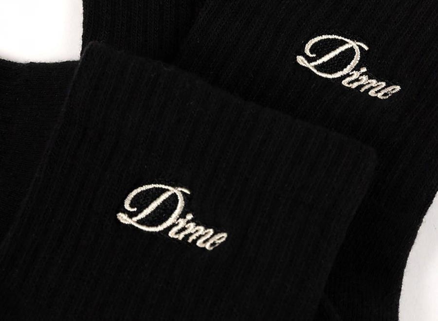 Dime Two Pack Long Socks Black DIMED1FA2662BLK - Dime