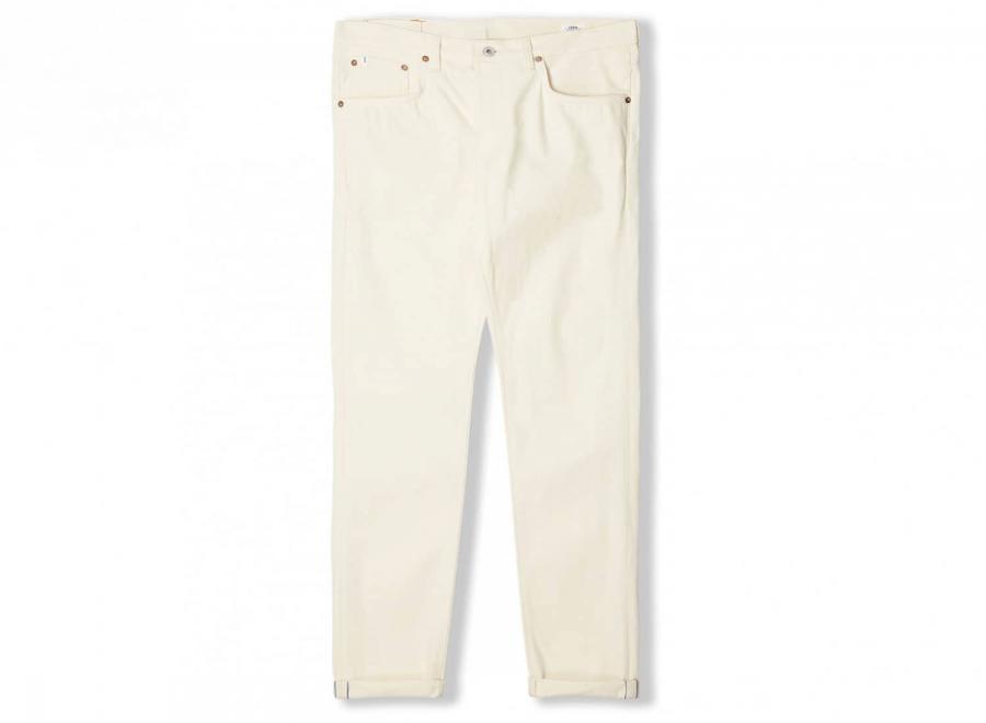 Edwin Classic Regular White Denim Navy Selvage - Edwin