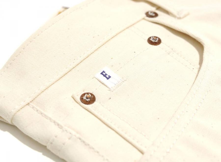 Edwin Classic Regular White Denim Navy Selvage - Edwin