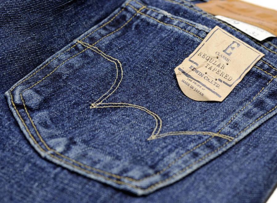 Edwin Classic Regular Japan Denim Mid Dark Used - Edwin