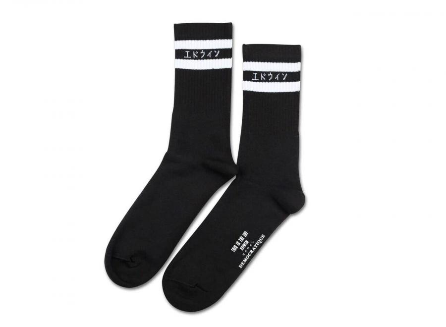 Edwin Democratique Socks Black - Edwin