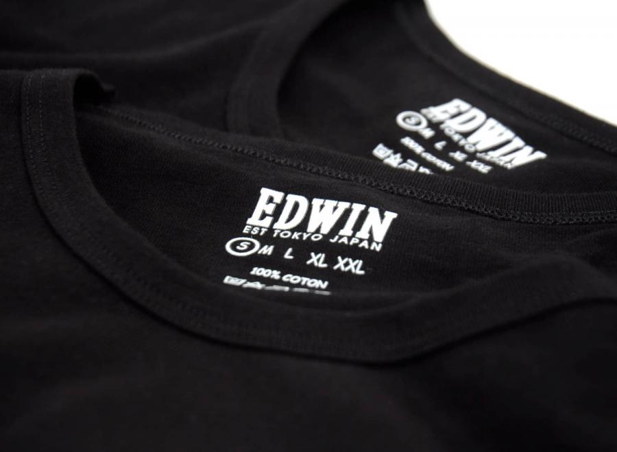 Edwin Double Pack SS Tee Black - Edwin