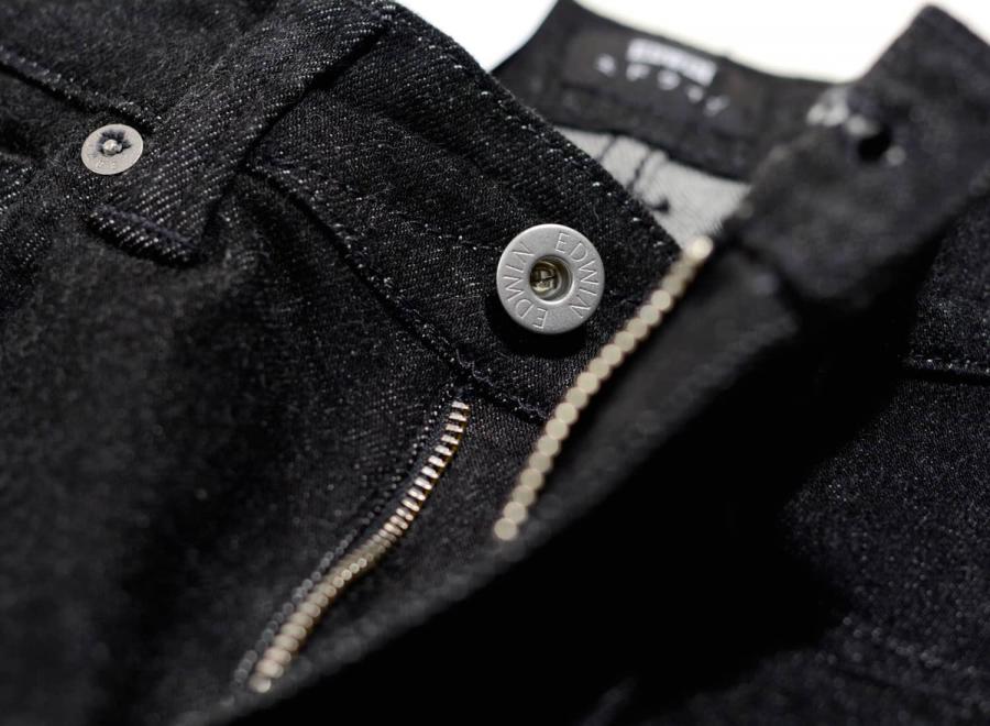 Edwin ED-80 CS Ayano Black Denim Rinsed - Edwin