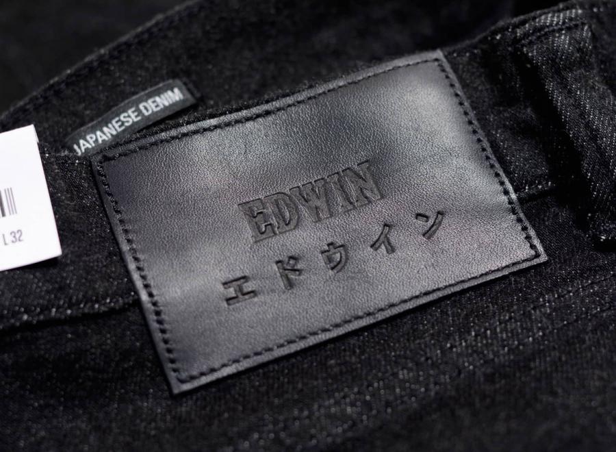 Edwin ED-80 CS Ayano Black Denim Rinsed - Edwin