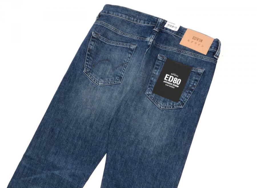 Edwin ED-80 CS Yuuki Blue Denim Takeo Wash I027222 - Edwin