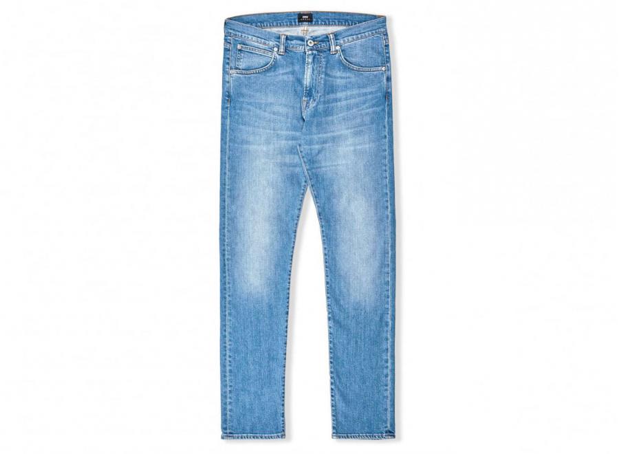 Edwin ED-85 Slim Drop Crotch CS Power Blue Denim Pacific Wash - Edwin