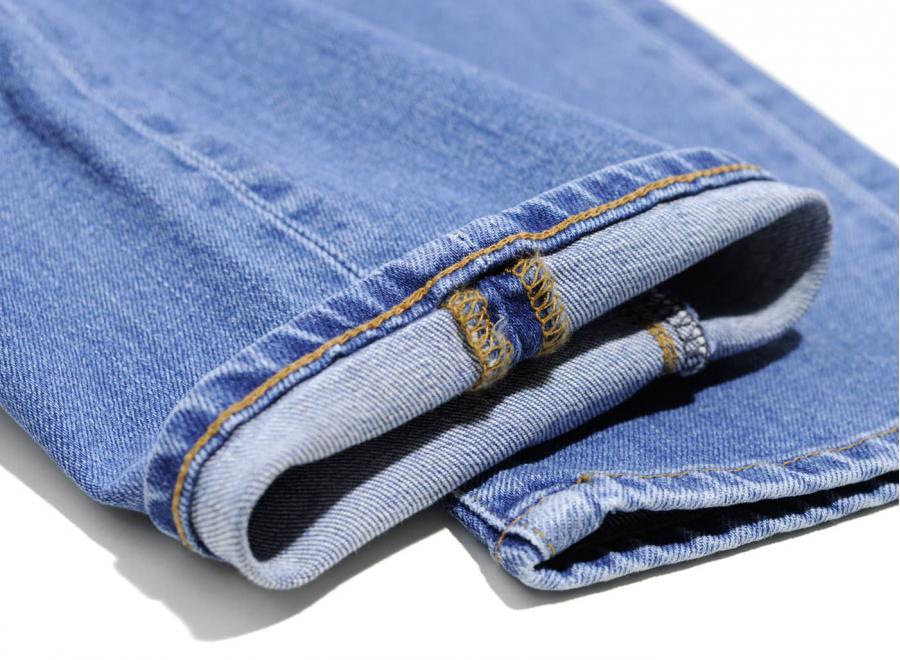 Edwin ED-85 Slim Drop Crotch CS Power Blue Denim Pacific Wash - Edwin