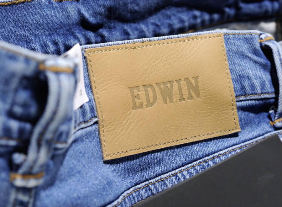 Edwin ED-85 Slim Drop Crotch CS Power Blue Denim Pacific Wash - Edwin