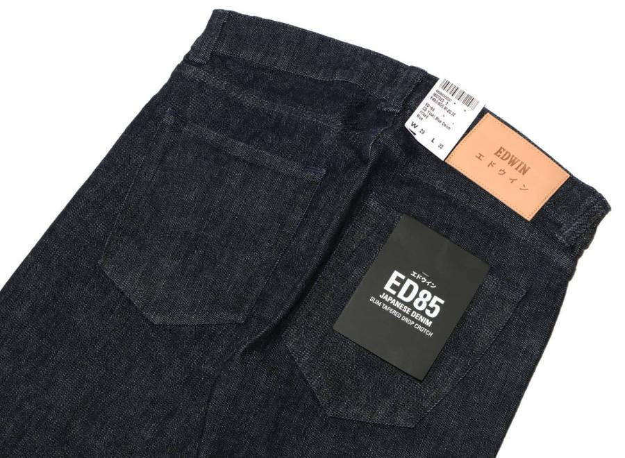 Edwin ED-85 Slim Yuuki Blue Denim Rinsed I027223 - Edwin