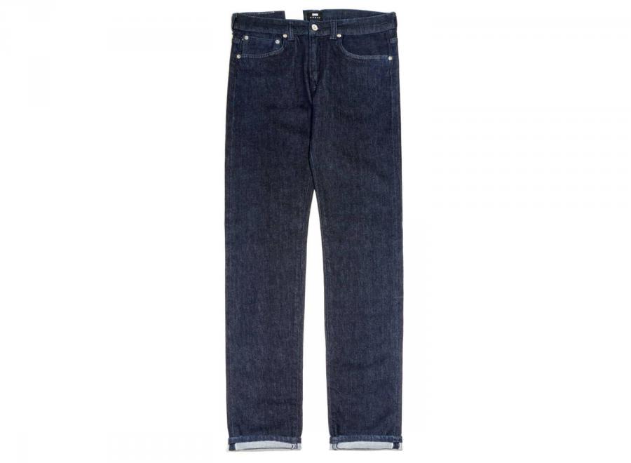 Edwin Ed-80 Slim Tapered CS Red Listed Blue Denim Rinsed - Edwin