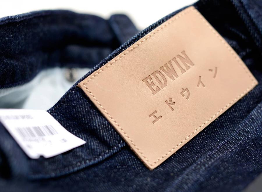 Edwin Ed-80 Slim Tapered CS Red Listed Blue Denim Rinsed - Edwin