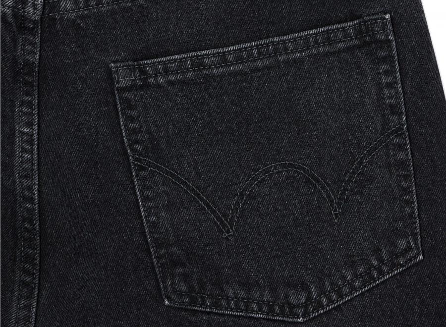 Edwin Loose Jeans Kaihara Right Hand Black Dark Used I035095 - Edwin