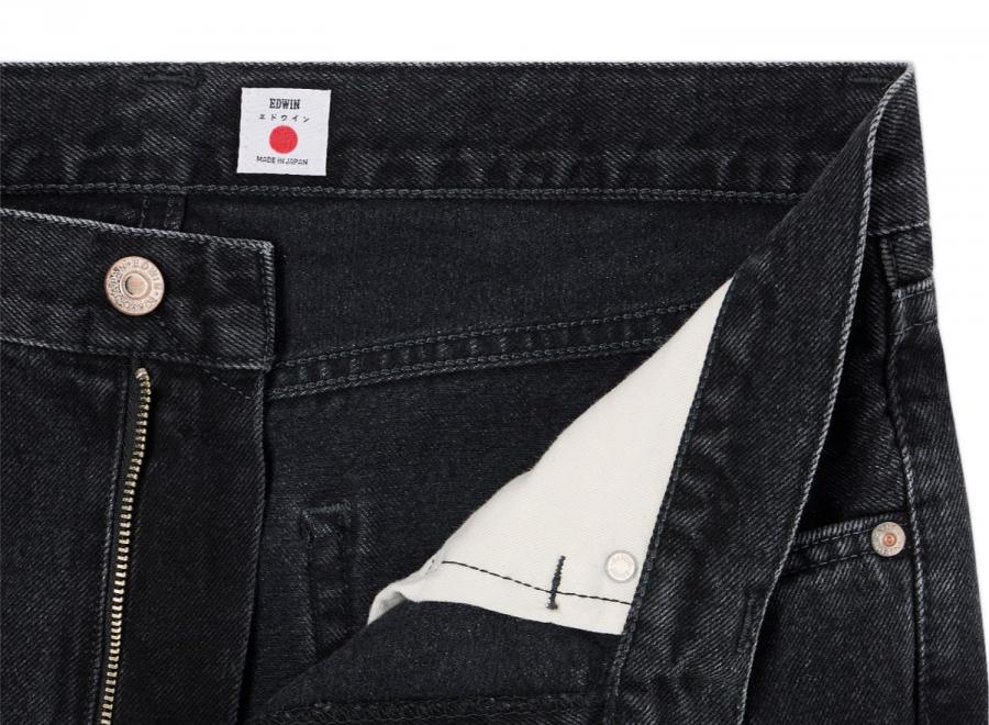 Edwin Loose Jeans Kaihara Right Hand Black Dark Used I035095 - Edwin