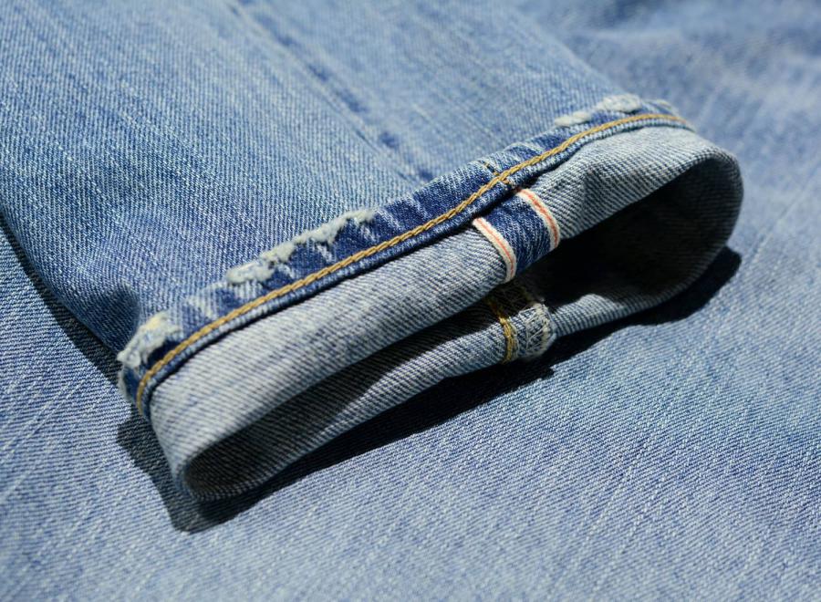 Edwin Loose Tapered Kurabo Recycle Denim Blue Light Used I030700 - Edwin