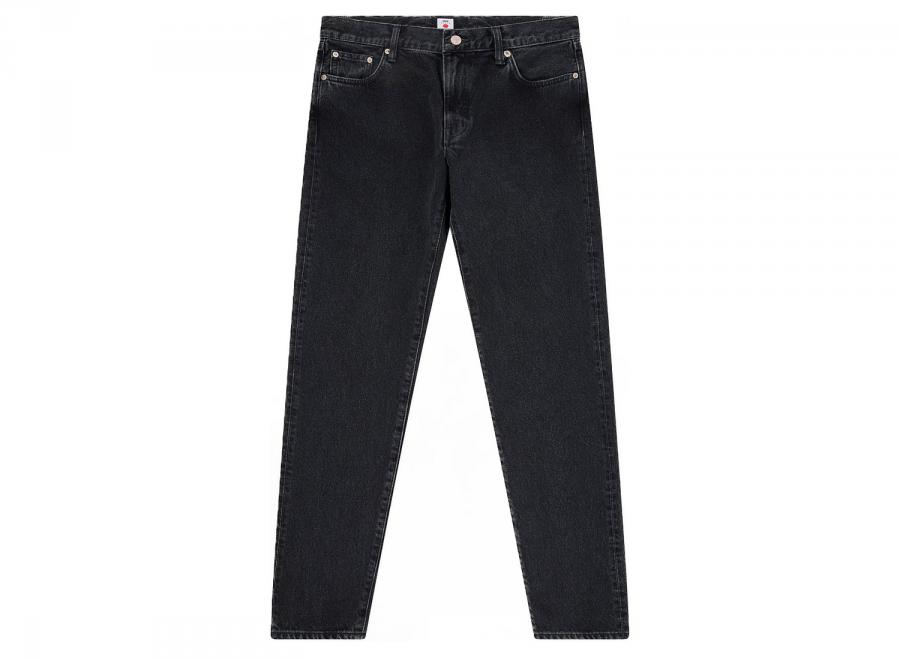 Edwin Regular Tapered Jeans Kaihara Right Hand Black Dark Used I035082 - Edwin