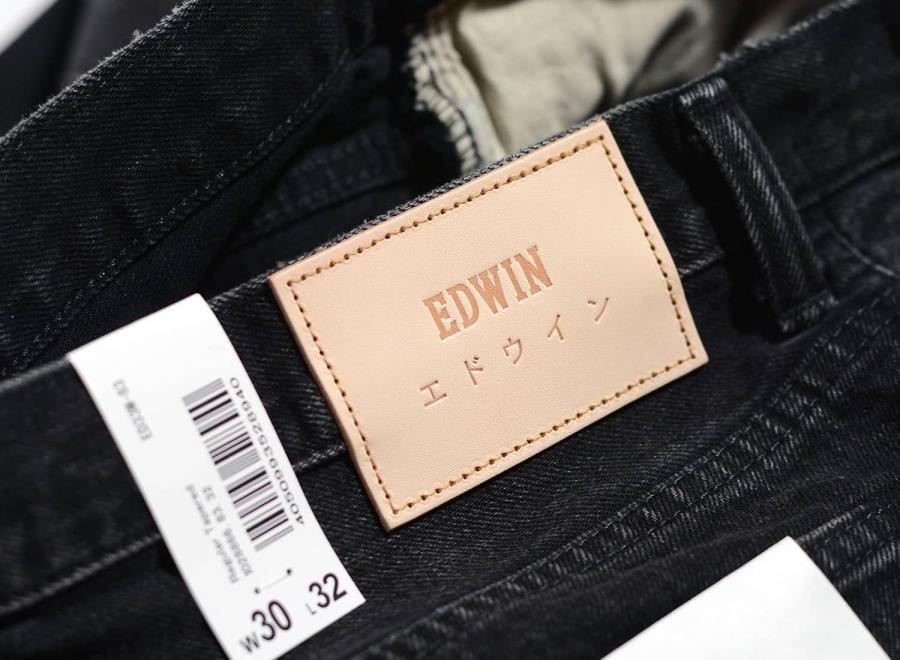 Edwin Regular Tapered Nihon Menpu Black - Edwin
